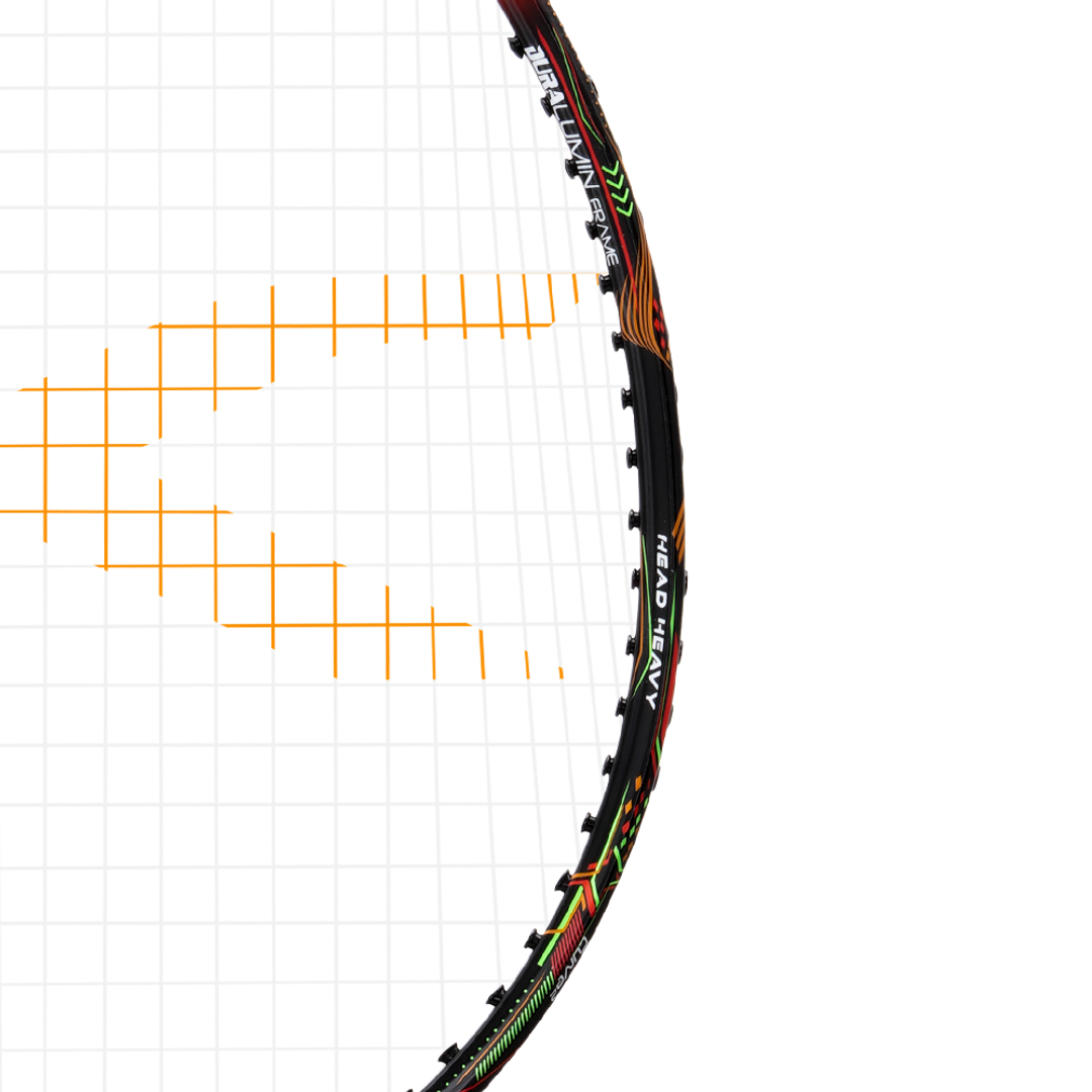 Powertek 1000 Pro - Black/Orange Red - Badminton Racket